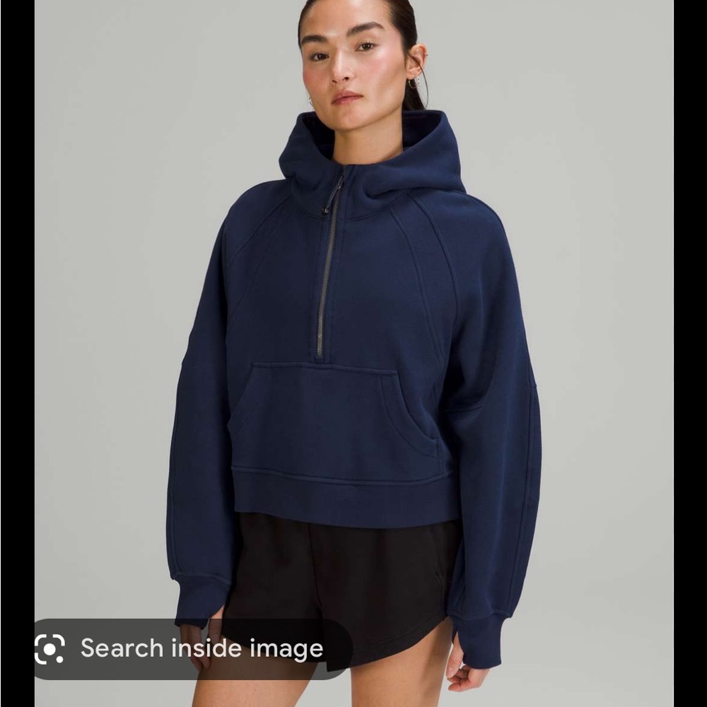 Lululemon half zip scuba hoodie navy L/XL